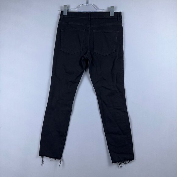 Express Skinny Jeans Womens Size 6 Petite High Rise Stretch Ankle Legging Black - Picture 9 of 13